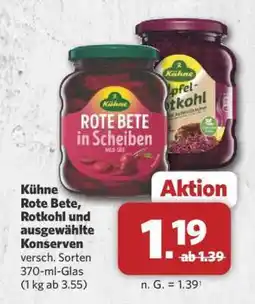 Combi Kühne Rote Bete, Rotkohl und ausgewählte Konserven Angebot