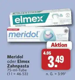 Combi Meridol oder Elmex Zahnpasta Angebot