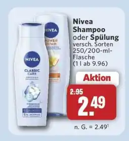 Combi NIVEA Shampoo oder Spülung Angebot