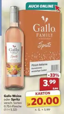 Combi Gallo Weine oder Spritz Angebot