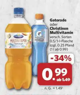 Combi Gatorade oder Christinen Multivitamin Angebot