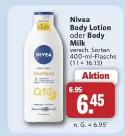 Combi Nivea Body Lotion oder Body Milk Angebot