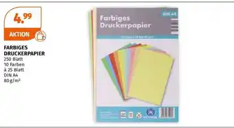 FARBIGES DRUCKERPAPIER