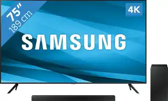 Coolblue Samsung Crystal UHD 4K 75AU7199 + Soundbar Angebot