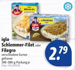 Nah & Frisch iglo Schlemmer-Filet oder Filegro Angebot