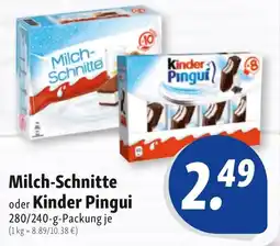 Nah & Frisch Milch-Schnitte oder Kinder Pingui Angebot
