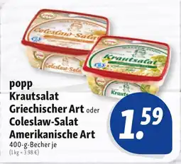 Nah & Frisch popp Krautsalat Griechischer Art oder Coleslaw-Salat Amerikanische Art Angebot