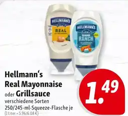 Nah & Frisch Hellmann's Real Mayonnaise oder Grillsauce Angebot