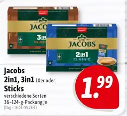 Nah & Frisch Jacobs 2in1, 3in1 10er oder Sticks Angebot