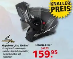 Multi Markt Klapphelm ,,Exo 930 Evo" schwarz-Dekor Angebot
