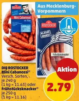 PENNY DIE ROSTOCKER Mini Cabanossi oder Frühstücksknacker Angebot