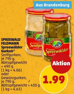 PENNY SPREEWALD FELDMANN Spreewälder Gurken Angebot