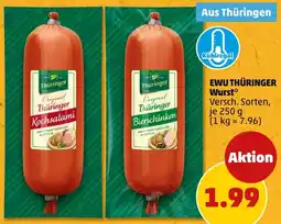 PENNY EWU THÜRINGER Wurst Angebot