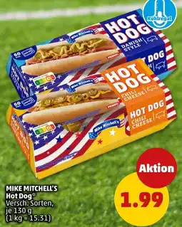 PENNY MIKE MITCHELL'S Hot Dog Angebot