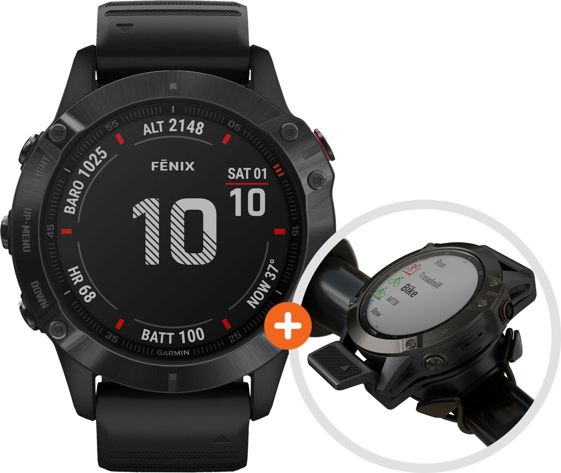 Garmin Fenix 6 Pro - Schwarz - 47 mm Garmin Fenix 6 Quickfit ...