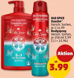 PENNY OLD SPICE Dusche oder Bodyspray Angebot