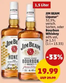 PENNY JIM BEAM Liqueur oder Bourbon Whiskey Angebot