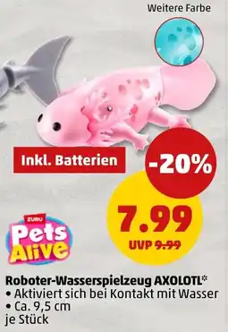 PENNY ZURU Pets Alive Roboter-Wasserspielzeug AXOLOTL Angebot