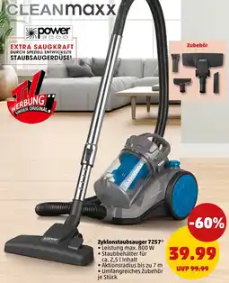 PENNY CLEANMaxx Zyklonstaubsauger 7257 Angebot
