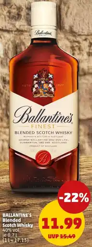 PENNY BALLANTINE'S Blended Scotch Whisky Angebot