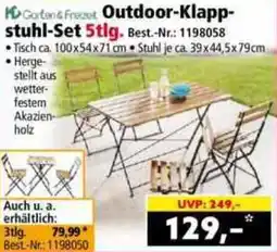 Norma Garten & Freizeit Outdoor-Klappstuhl-Set 5tlg. Angebot