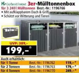 Norma Garten & Freizeit 3er-Mülltonnenbox Angebot