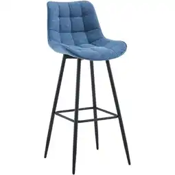Netto Marken-Discount CLP Barhocker Dartford I Gepolsterter Barstuhl I Tresenhocker mit Metall-Gestell und Rückenlehne Angebot