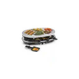 Netto Marken-Discount Steaklette Raclettegrill 1500 W Granit-Natursteinplatte 8 Personen Angebot