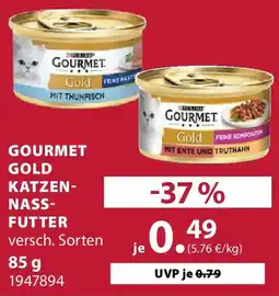 Dehner GOURMET GOLD KATZEN- NASS- FUTTER Angebot
