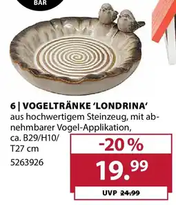 Dehner VOGELTRÄNKE 'LONDRINA' Angebot