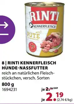 Dehner RINTI KENNERFLEISCH HUNDE-NASSFUTTER Angebot