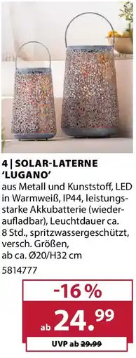 Dehner SOLAR-LATERNE 'LUGANO' Angebot