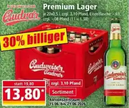 Norma Budweiser Budvar Premium Lager Angebot
