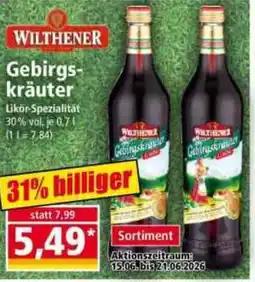 Norma WILTHENER Gebirgskräuter Angebot