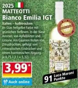 Norma 2025 MATTEOTTI Bianco Emilia IGT Angebot