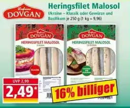 Norma DOVGAN Heringsfilet Malosol Angebot