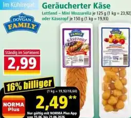 Norma DOVGAN Geräucherter Käse Angebot