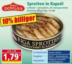 Norma DOVGAN Sprotten in Rapsöl Angebot
