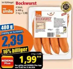 Norma Bockwurst Angebot