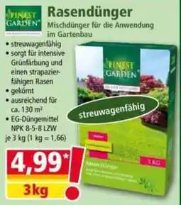 Norma Finest garden rasendünger Angebot