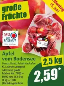 Norma Äpfel vom Bodensee Angebot