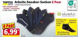Norma TOPTEX Arbeits-Sneaker-Socken 6 Paar Angebot