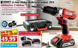 Norma KRAFT Li-Ion Akku-Bohrschrauber 20V Angebot