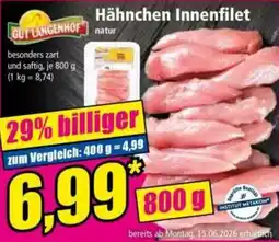 Norma Gut langenhof hähnchen innenfilet Angebot