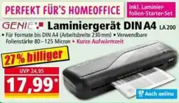 Norma GENIE Laminiergerät DIN A4 LA 200 Angebot