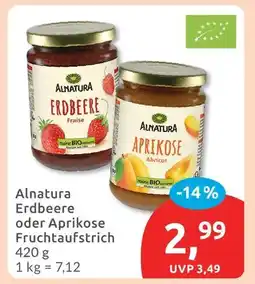 Budni Alnatura erdbeere oder aprikose fruchtaufstrich Angebot