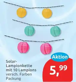 Budni Solar-lampionkette mit 10 lampions Angebot