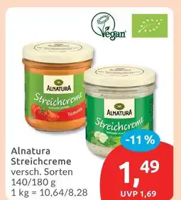 Budni Alnatura streichcreme Angebot