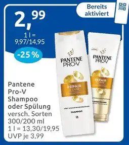 Budni Pantene pro-v shampoo oder spülung Angebot
