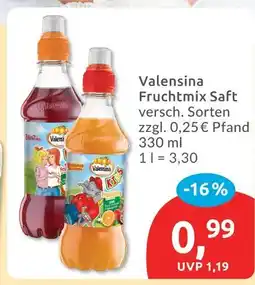 Budni Valensina fruchtmix saft Angebot